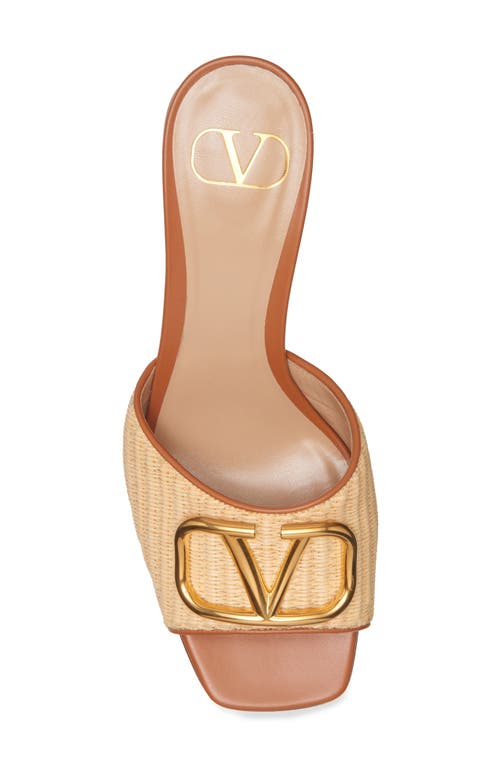 Valentino Garavani Vlogo Signature Slide Sandal In Nude