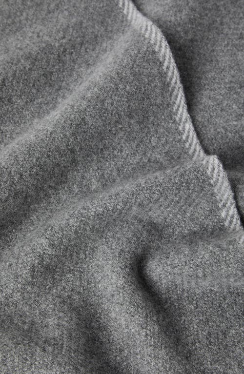 Brunello Cucinelli Cashmere Scarf In Medium Grey