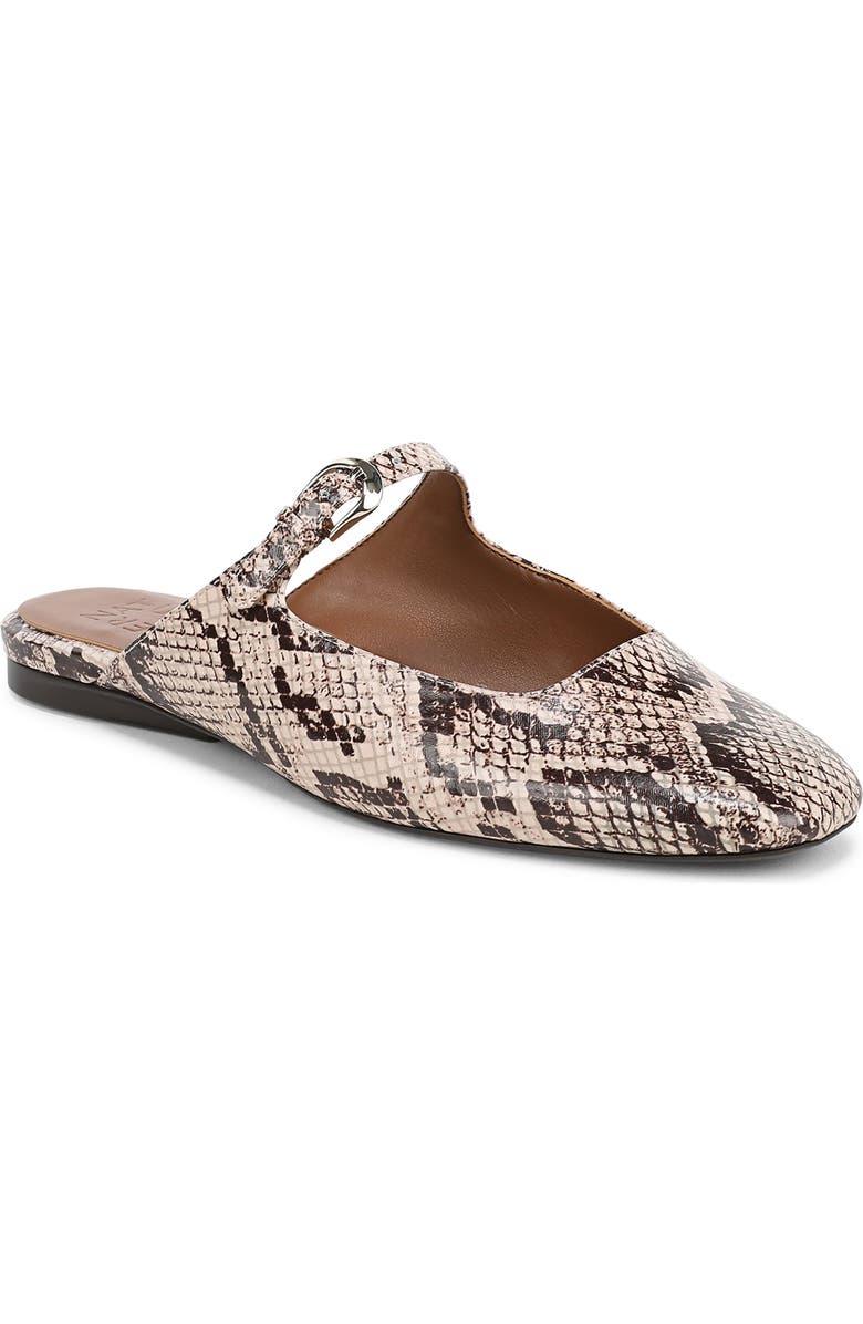 Naturalizer Apple Mary Jane Mule, Main, color, Beige Snake Print Faux Leather