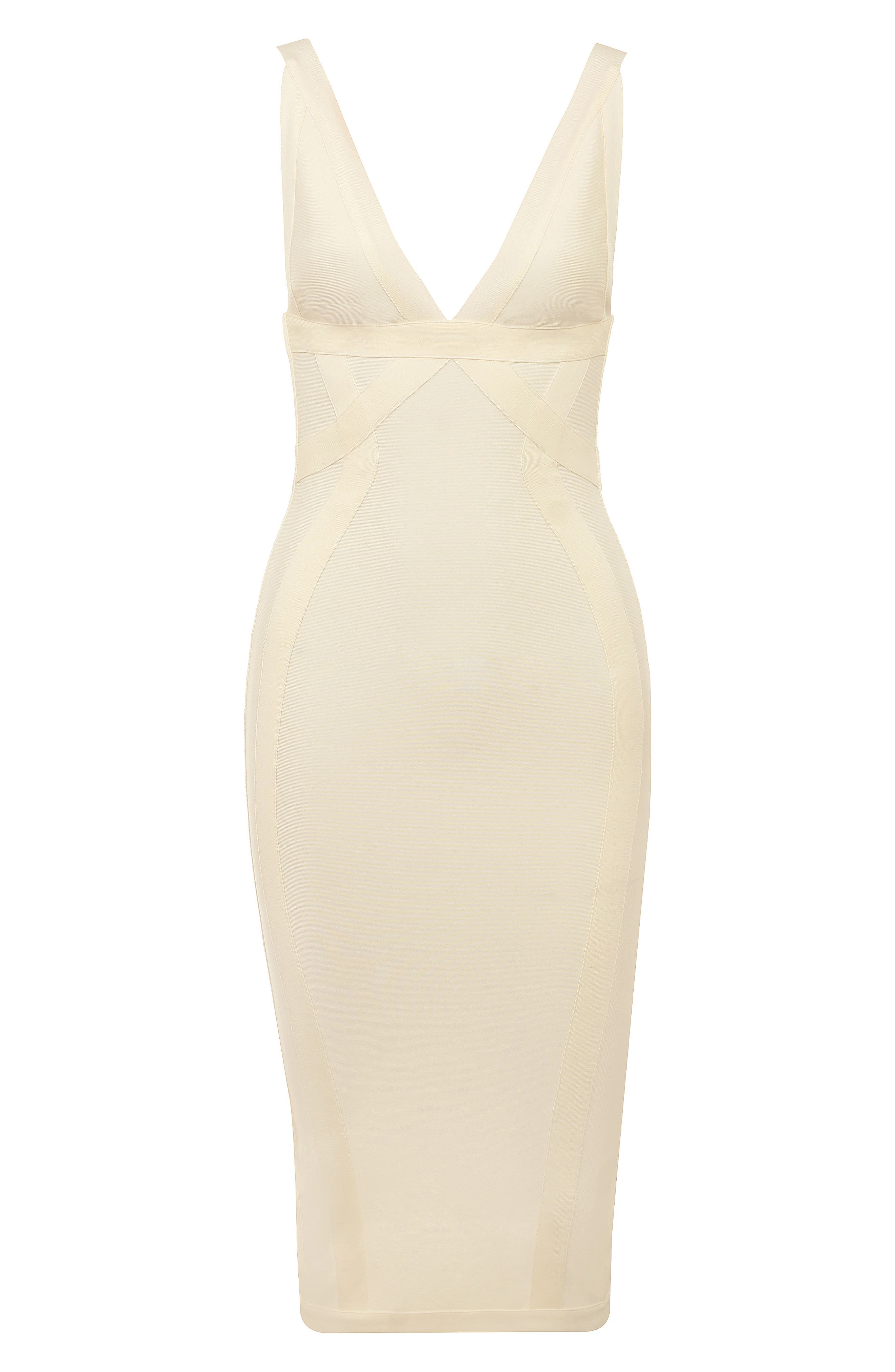 nude bodycon bandage dress Women's Instantly Intrigued Asymmetric Bandage Dress in Nude