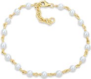 Julianna B. Cultured Pearl Station Bracelet 10k