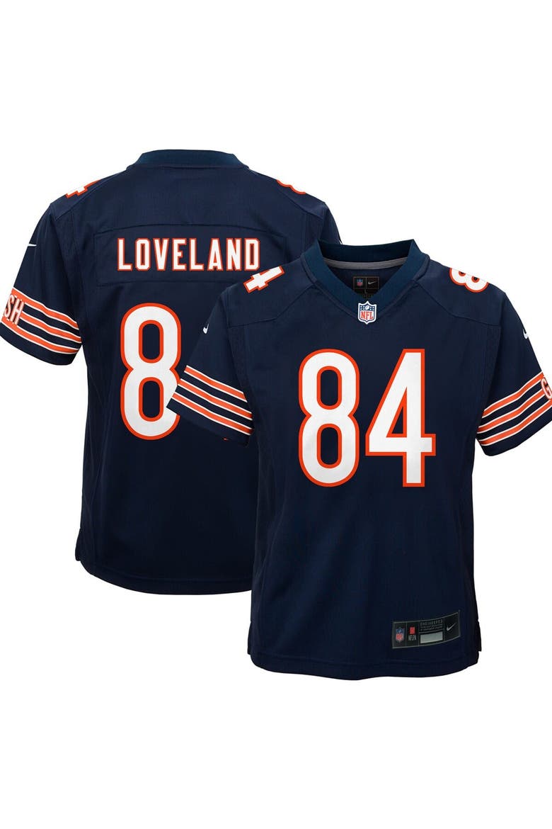 Youth Nike Colston Loveland Navy Chicago Bears Team Game Jersey, Main, color, Navy