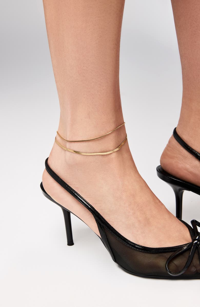Ana Luisa Gold Anklet - Alden Anklet, Alternate, color, 