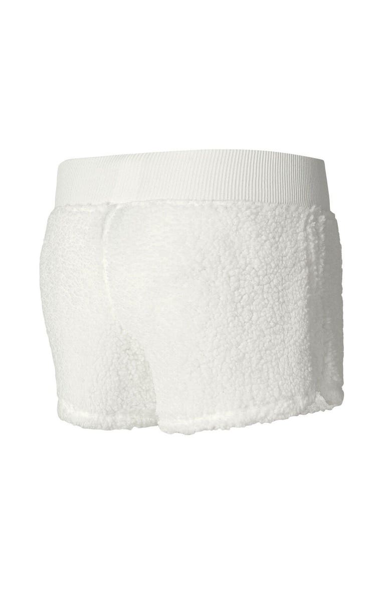 CONCEPTS SPORT Women's Concepts Sport  White New England Patriots Fluffy Pullover Sweatshirt & Shorts Sleep Set, Alternate, color, White