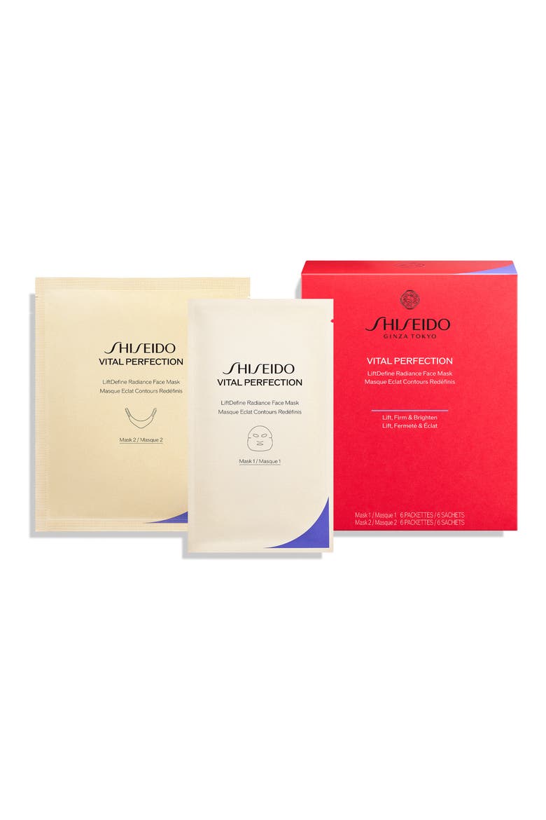 SHISEIDO Vital Perfection シートマスク Vital Perfection LiftDefine Radiance Face Mask (Women) | Nordstrom