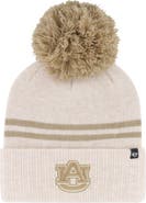'47 Women's '47 Natural Auburn Tigers Core & Inline Latte Cuffed Knit Hat with Pom