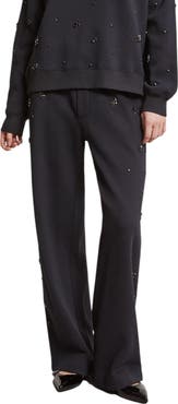 ottod'Ame Cotton Jogger Trousers With Strass And Drawstring