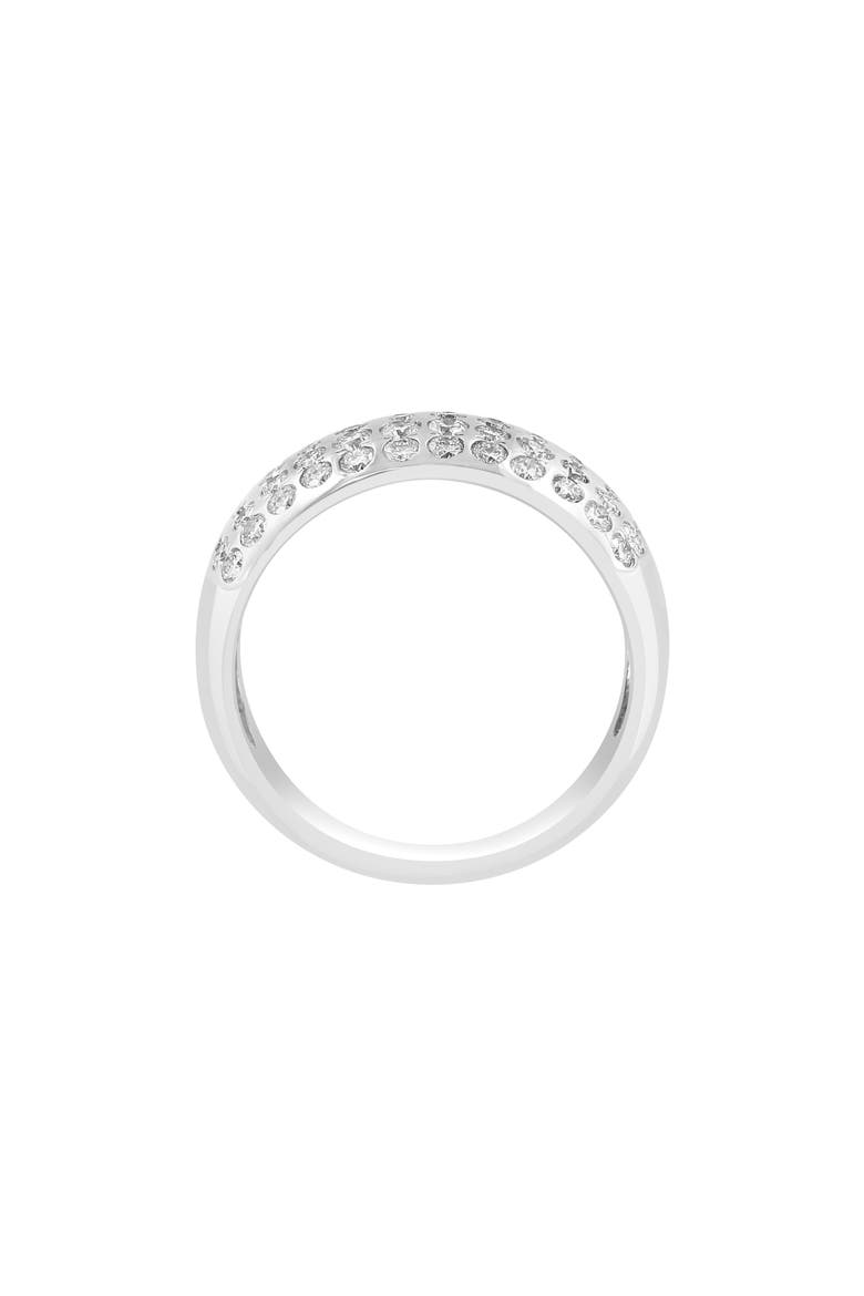 Sterling Silver Graduated Diamond Ring - 0.61ct., Alternate, color, SILVER