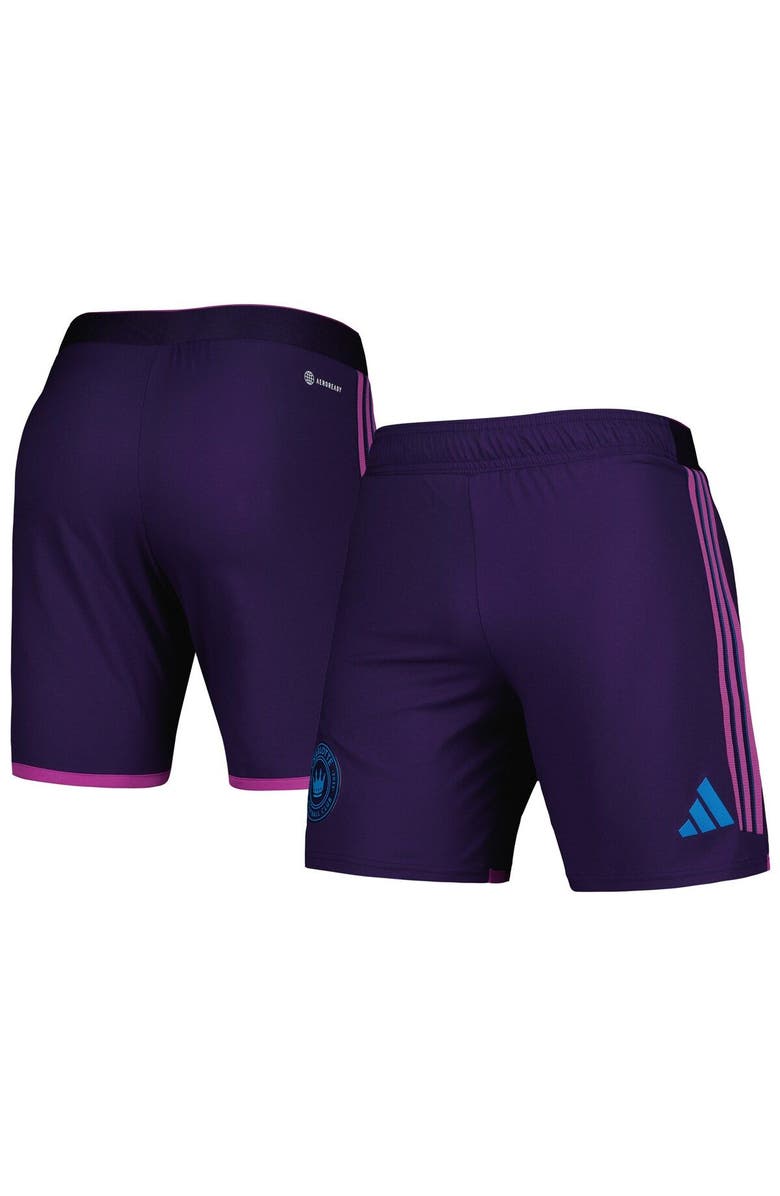 adidas Men's adidas Purple Charlotte FC 2023 Away AEROREADY Authentic Shorts, Main, color, Purple
