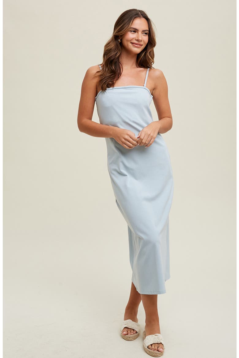 Knit Midi Dress, Alternate, color, SKY