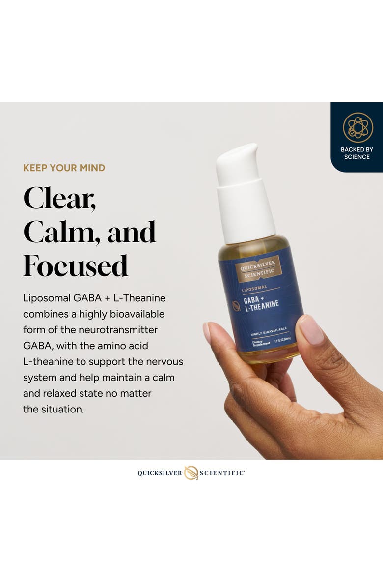 Quicksilver Scientific Liposomal GABA and L Theanine Supplement, Alternate, color, NO COLOR