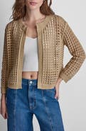 DKNY Jeans Open Stitch Cotton Cardigan