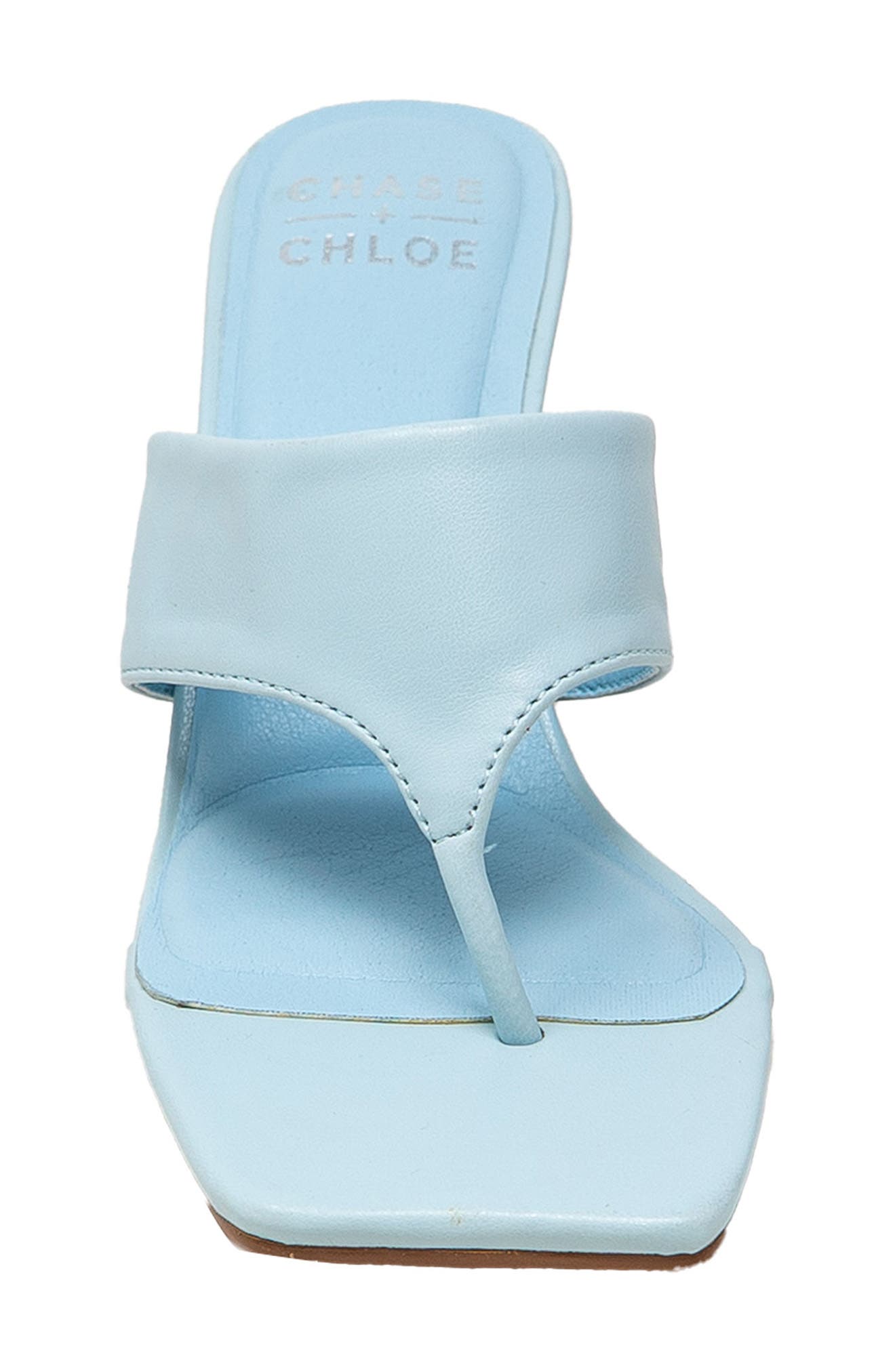 Cielle Thong Strap Flared Heel Sandal, Alternate, color, LIGHT BLUE