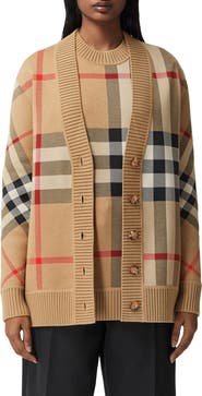 Burberry Caragh Check Jacquard Cardigan