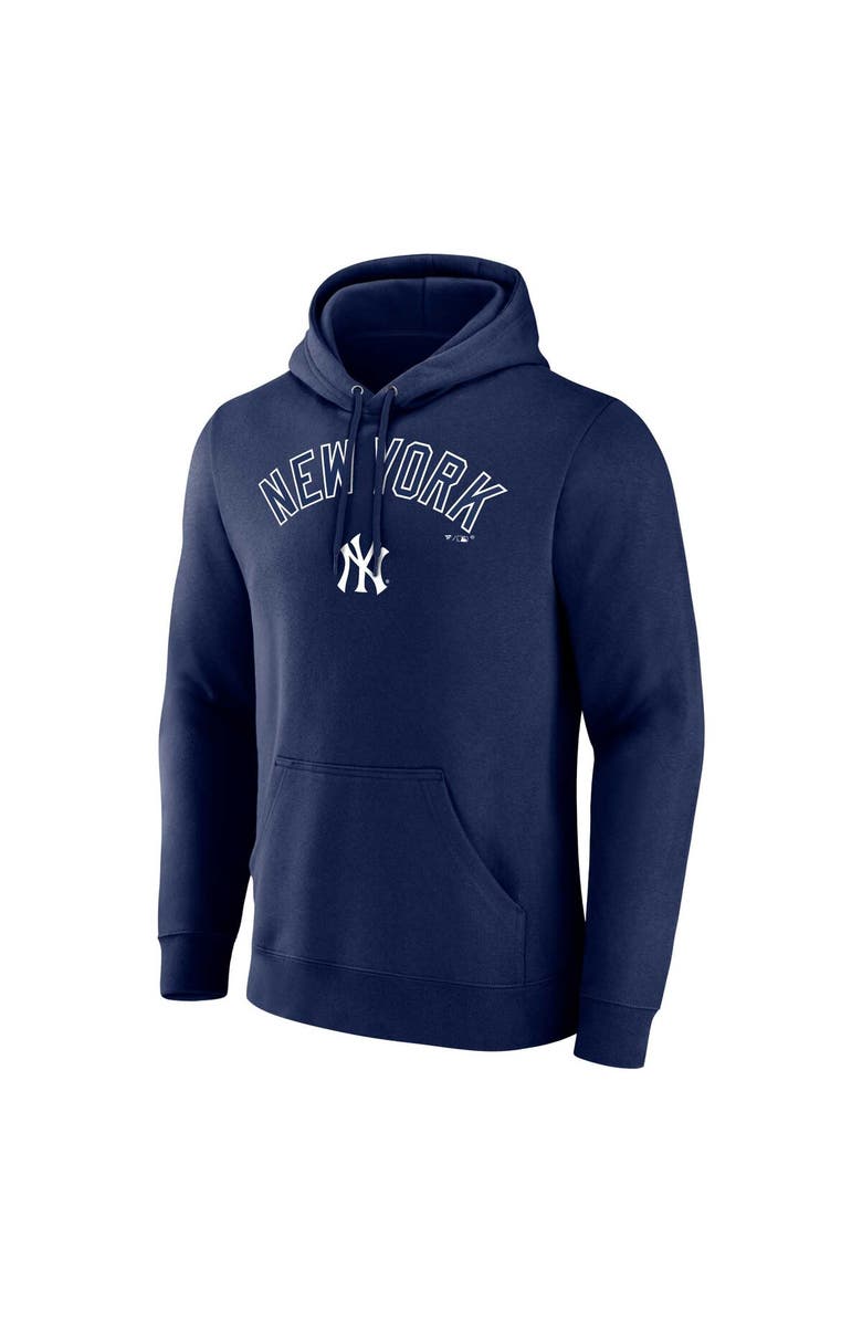 FANATICS Men's Fanatics Branded Navy New York Yankees Team Lockup Pullover Hoodie, Alternate, color,