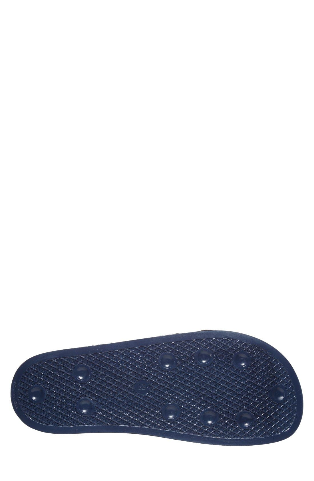 adidas Adilette Stripe Sport Slide, Alternate, color, Adiblu/Whi
