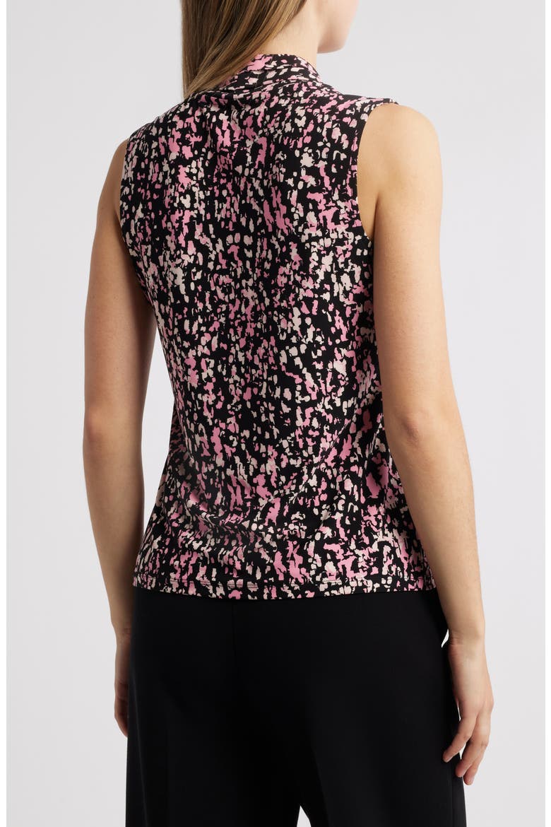 Abstract Print Triple Pleat Sleeveless Top, Alternate, color, ANNE BLACK MULTI