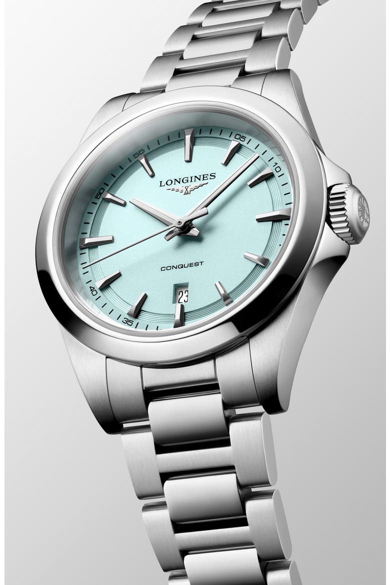 Conquest Bracelet Watch, 30mm, Alternate, color, BLUE