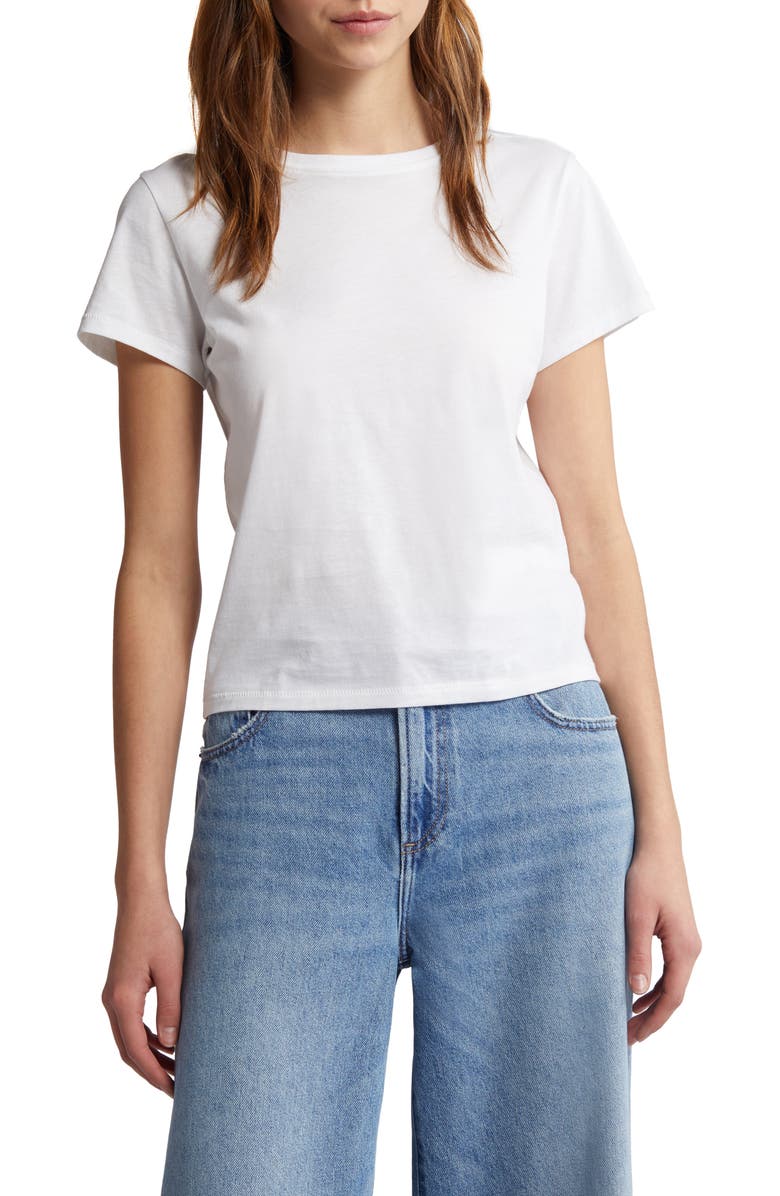 FRAME Baby Tee, Main, color, White