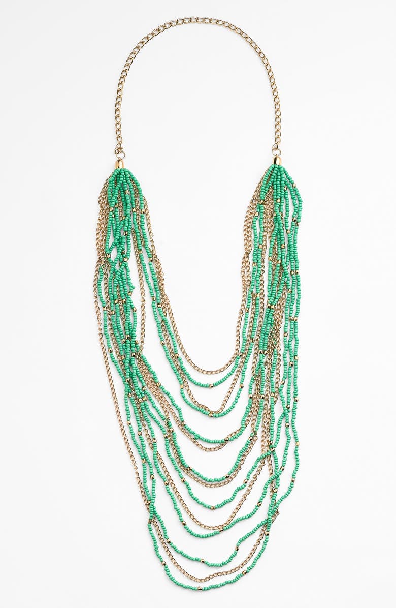 BP. Beaded Layered Necklace, Main, color, 