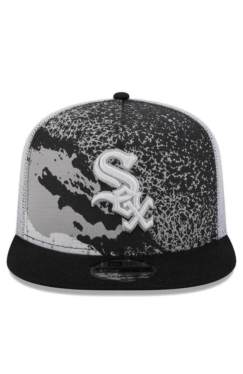 New Era Men's New Era Black Chicago White Sox Court Sport 9FIFTY Snapback Hat, Alternate, color, Black