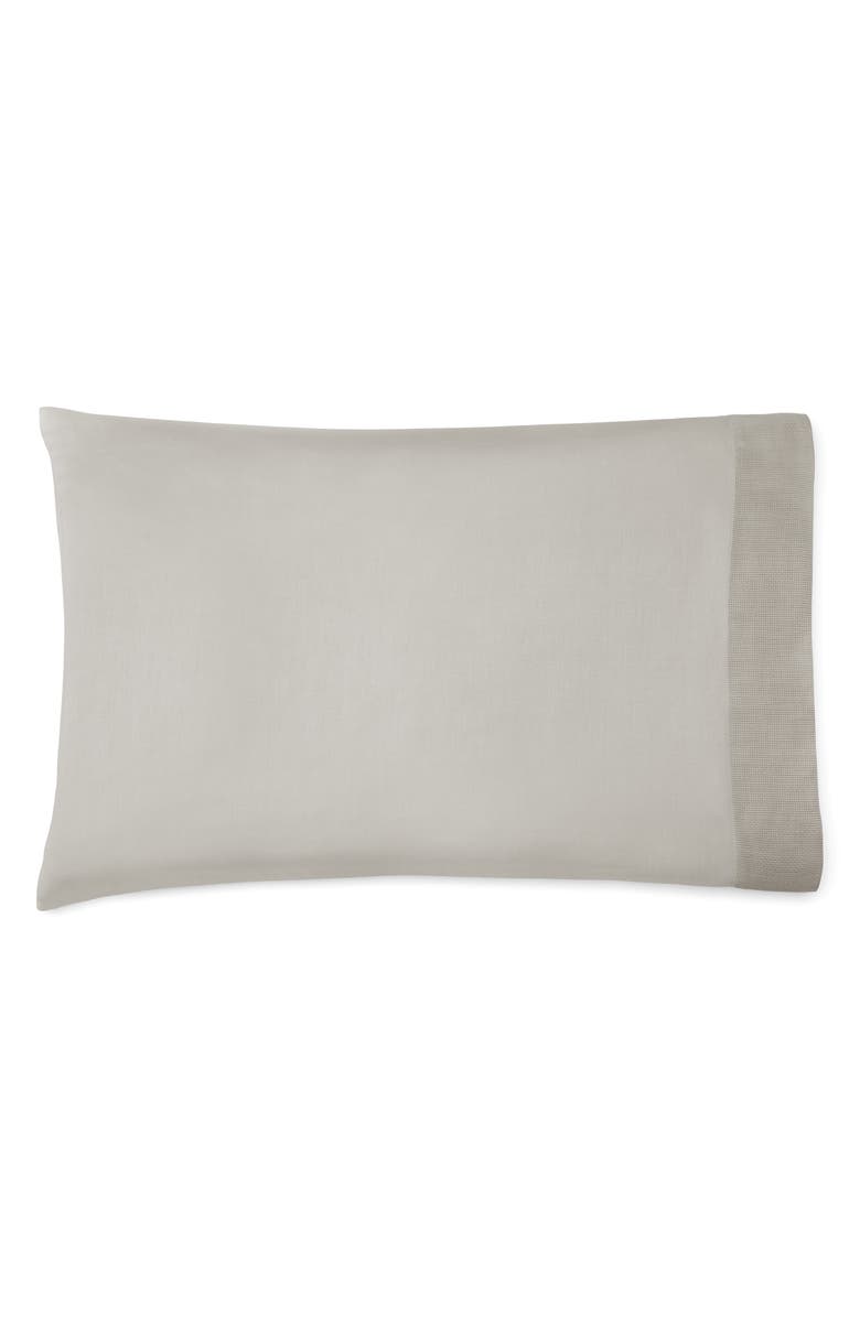 SFERRA Carlotta Sateen Set of 2 Pillowcases, Main, color, Grey