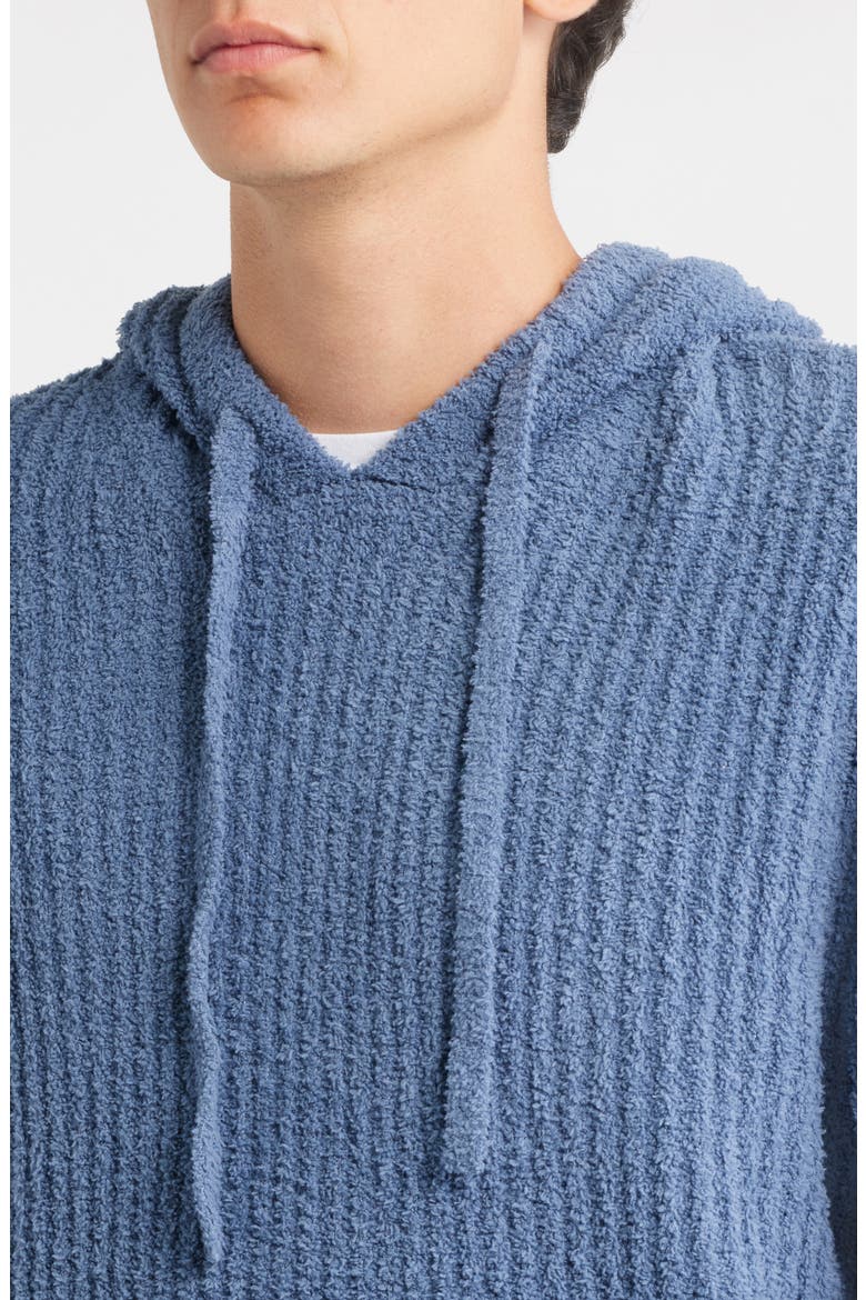 Finnegan Rib Hoodie, Alternate, color, DARK WAVE