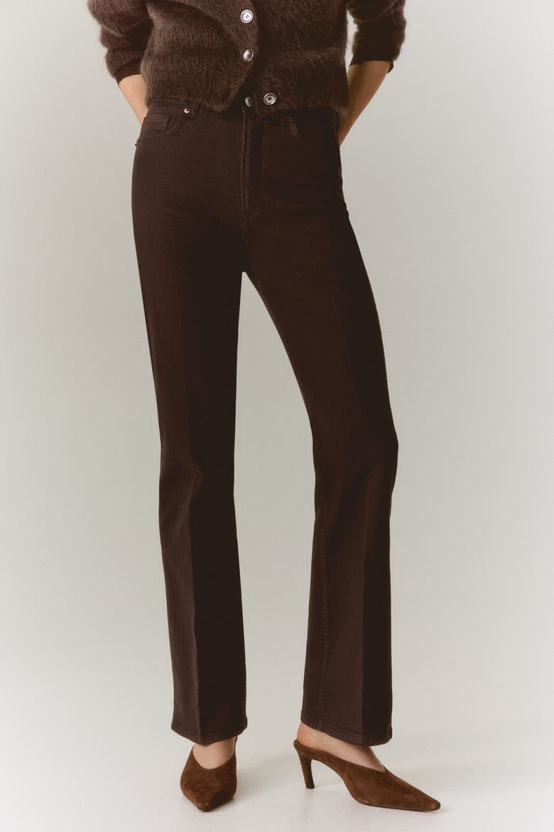Bootcut High Jeans, Alternate, color, Dark brown