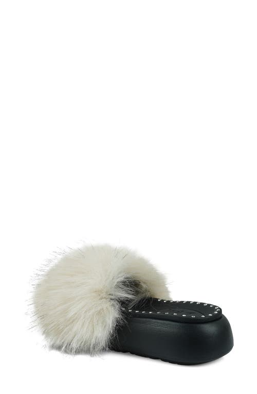 Shop Zigi Fabbi Faux Fur Platform Sandal