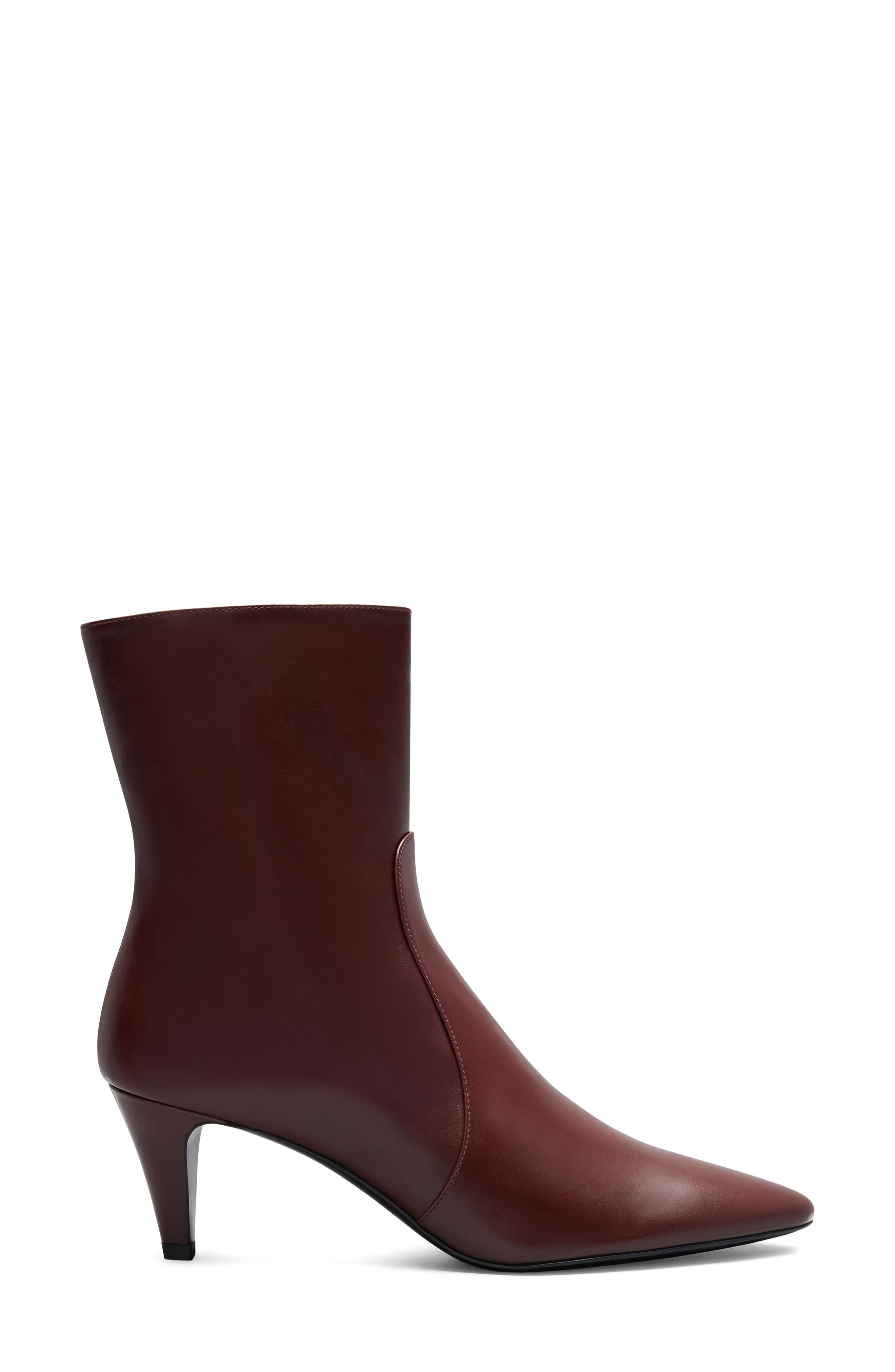Lennon Leather Bootie, Alternate, color, DARK OAK