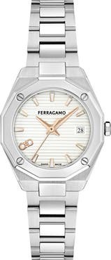 FERRAGAMO Edge Bracelet Watch, 28mm