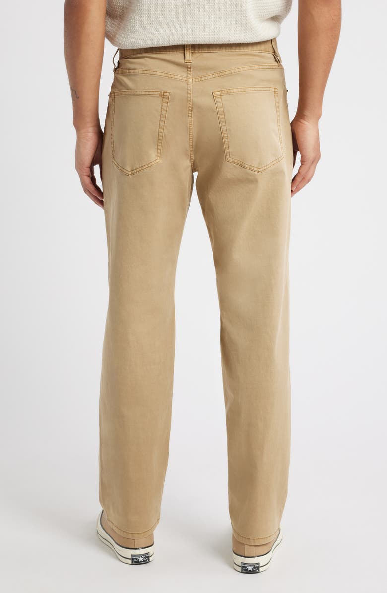 Treasure & Bond 5-Pocket Stretch Cotton Straight Leg Pants, Alternate, color, Tan Ermine