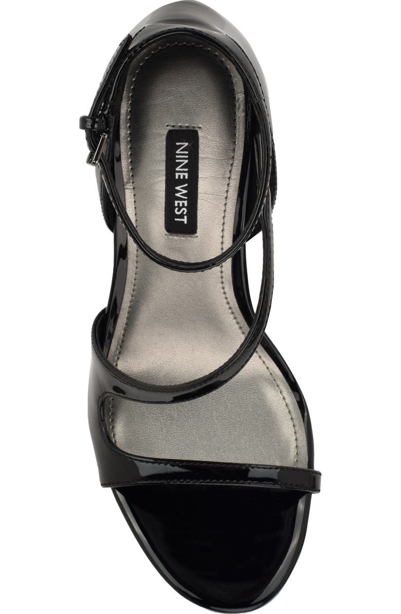 Nine West Shimmy Ankle Strap Sandal, Alternate, color, Black