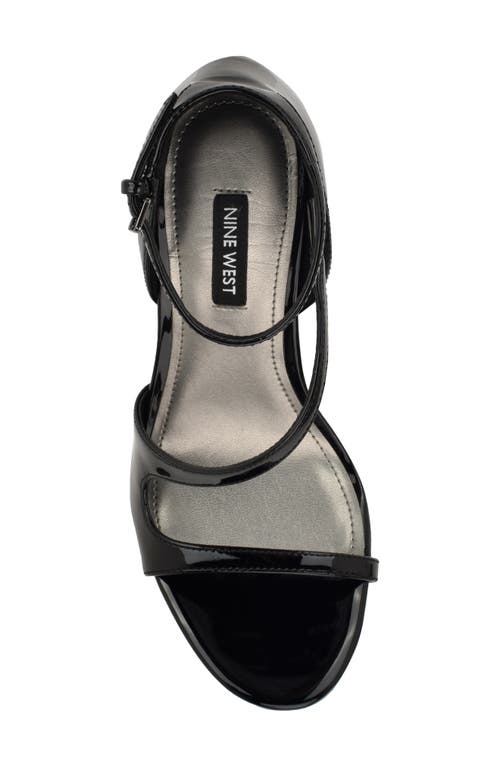 Shop Nine West Shimmy Ankle Strap Sandal In Black 001