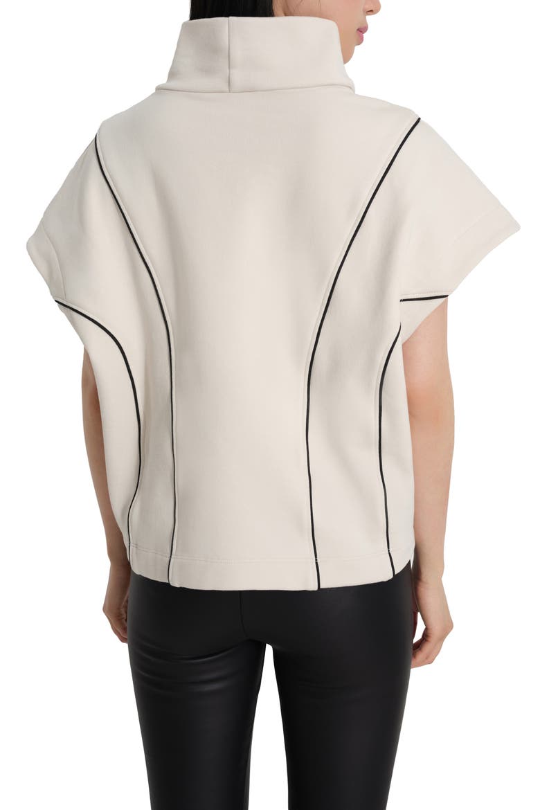 Alva Mock Neck French Terry Top, Alternate, color, CREAM