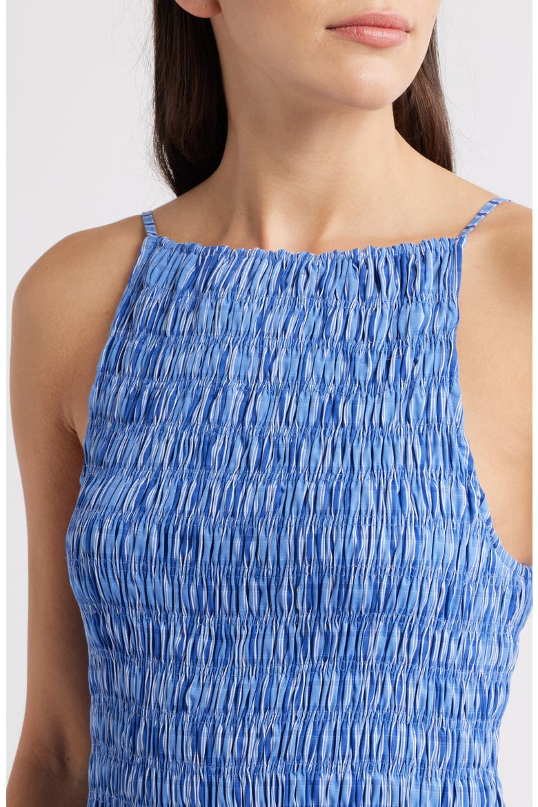 Laia Gingham Shirred Bodice Maxi Dress, Alternate, color, SOTTO