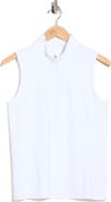 Tommy Bahama Abby Ribbed IslandZone® Sleeveless Half Zip Top