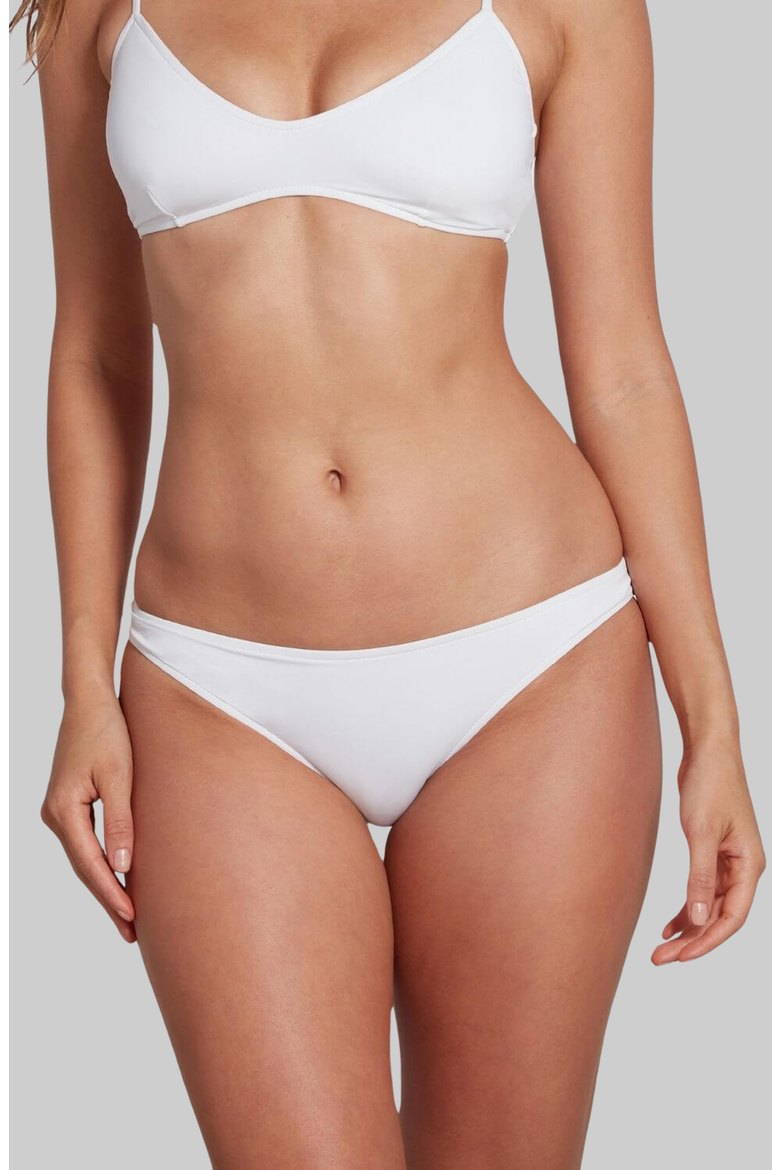 Jenna Classic Brief Bikini Bottom, Alternate, color, White