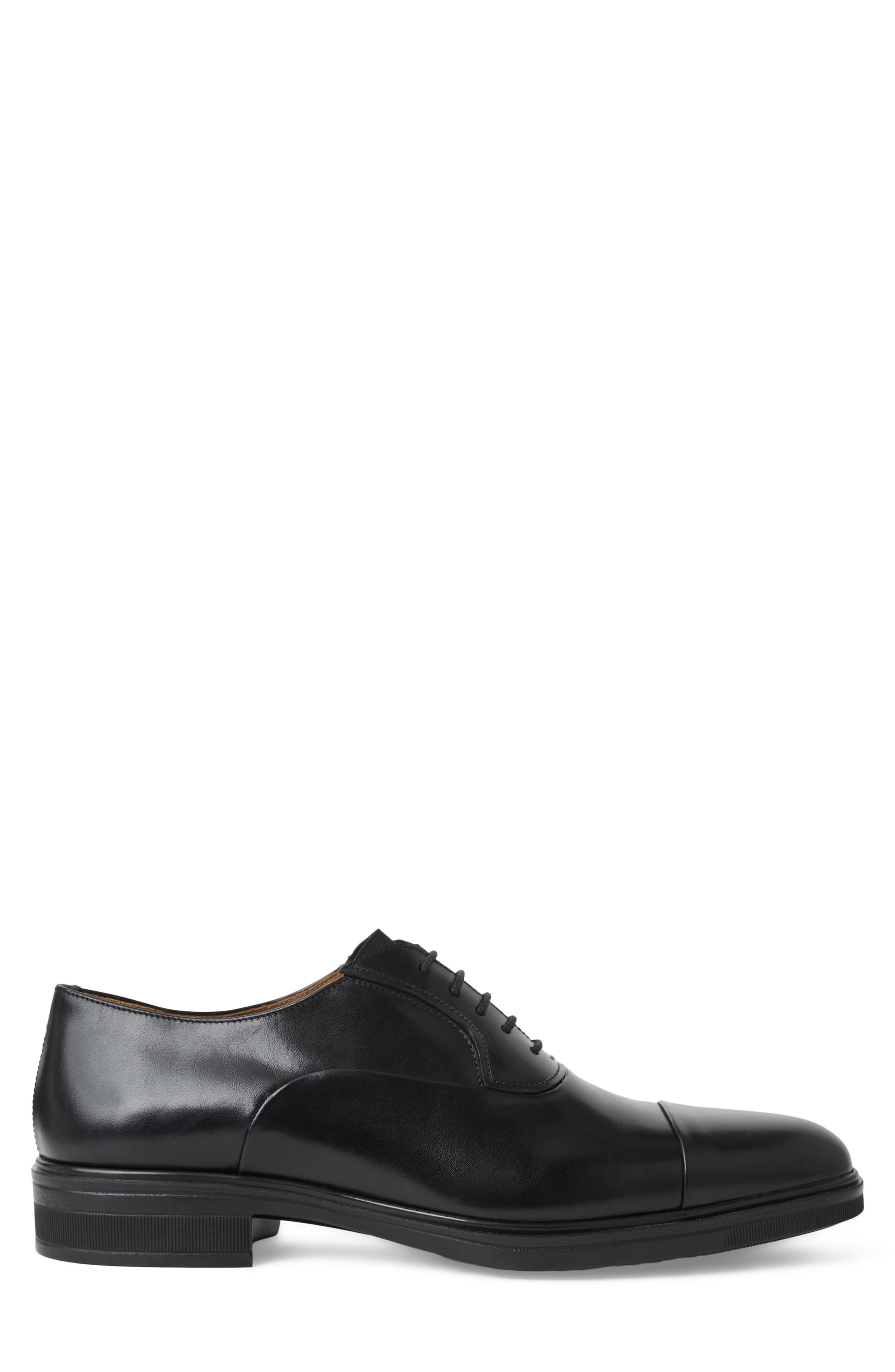 Aero Porto Cap Toe Oxford, Alternate, color, BLACK CALF
