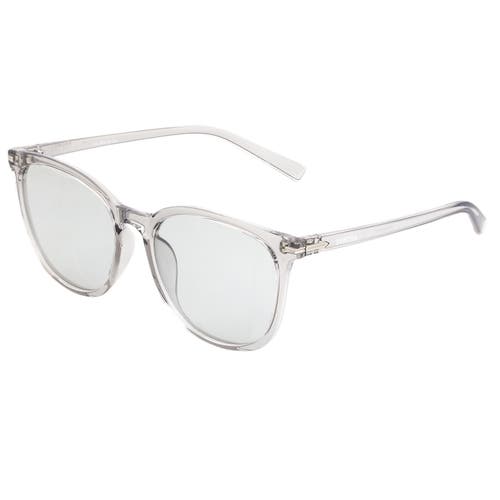 Bertha Piper Polarized Sunglasses In Clear/clear