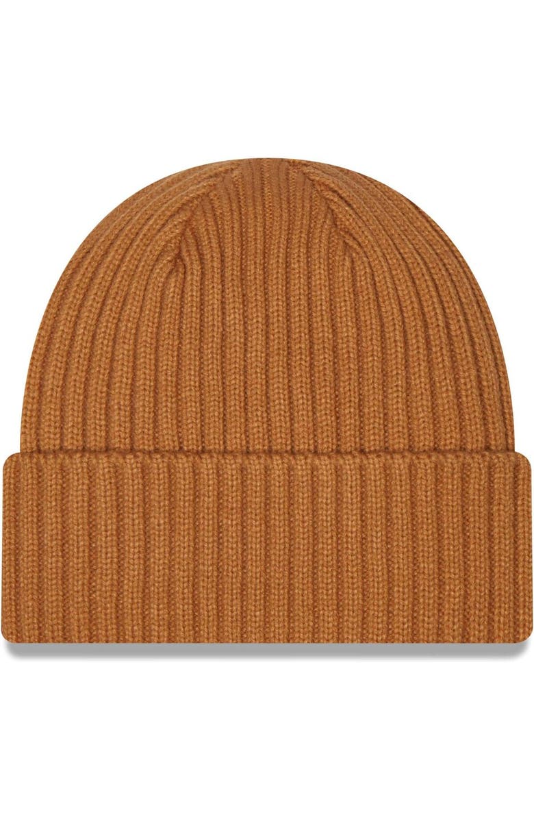 New Era Men's New Era Brown Seattle Seahawks Core Classic Cuffed Knit Hat, Alternate, color, 