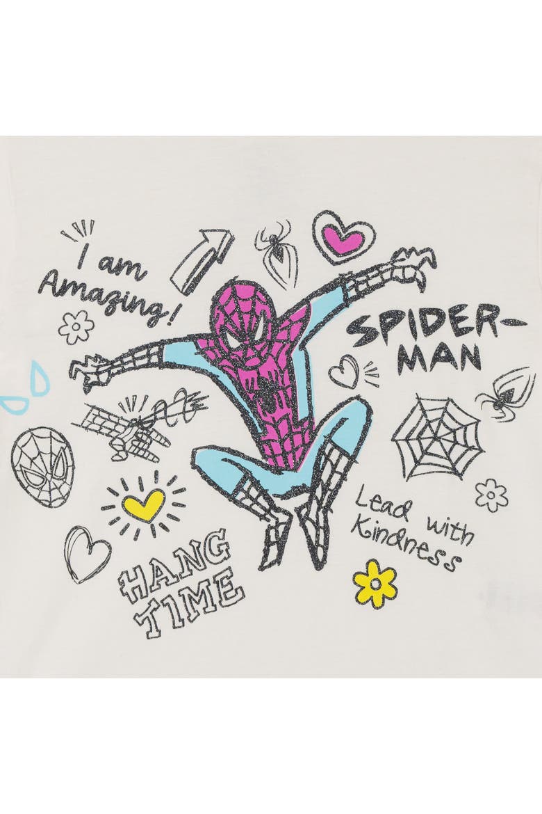 Spider-Man 2-Piece T-Shirt and Leggings Set, Alternate, color, Charcoal Spider Man