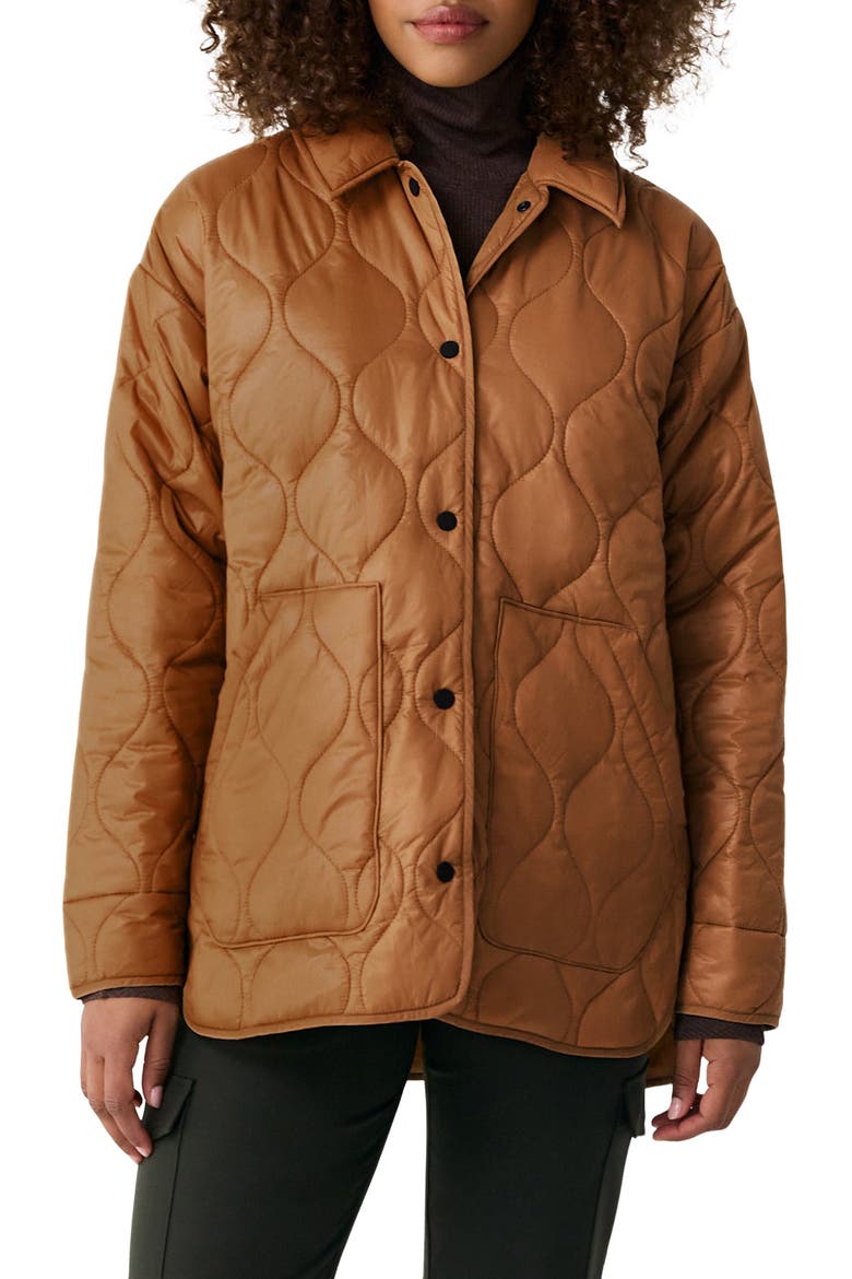 The Quilted Water Repellent Nylon Shacket video