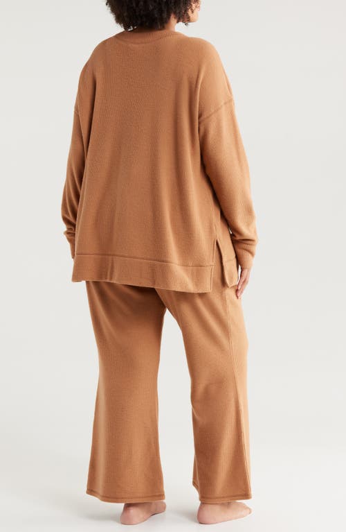 Nordstrom Thermal Top & Pants Lounge Set In Brown