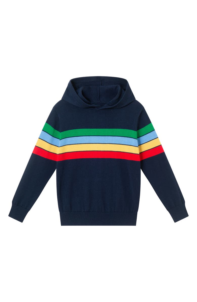 Andy & Evan Kids' Hooded Stripe Sweater, Main, color,