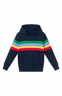 Andy & Evan Kids' Hooded Stripe Sweater