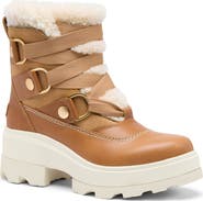 SOREL Joan FRWD Cozy Genuine Shearling Trim Waterproof Boot