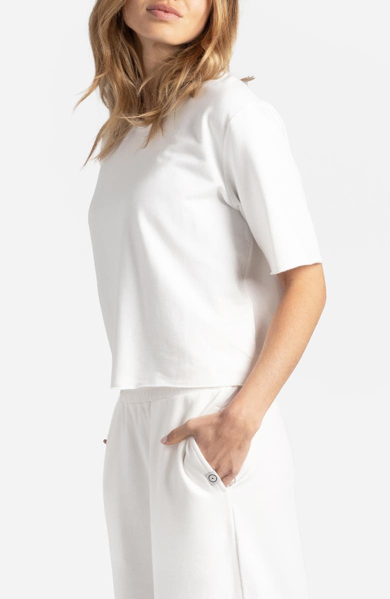 Sunday Citizen Light French Terry T-Shirt, Alternate, color, Off White