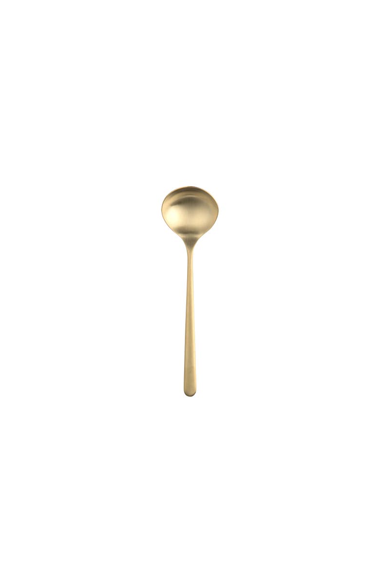 Mepra Linea Ice Gold Gravy Ladle, Main, color, Gold