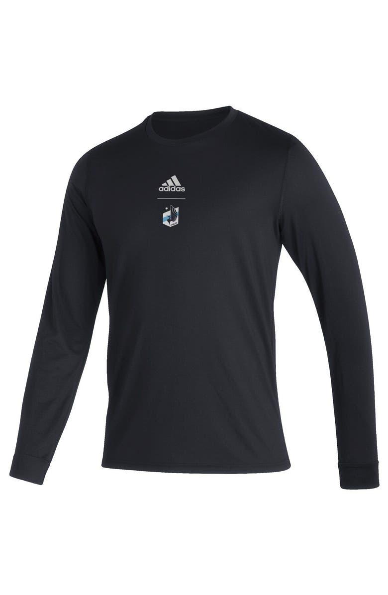 adidas Men's adidas Black Minnesota United FC Club Long Sleeve T-Shirt, Alternate, color, 